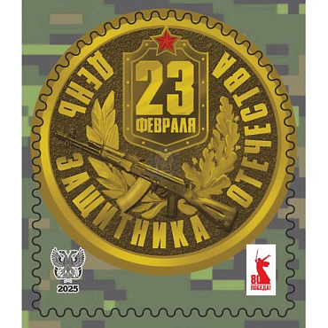 ДНР, 2025, виньетка «День Защитника Отечества»